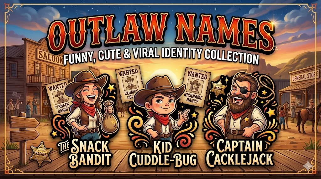 ๐ Silly Outlaw Names That Make You Laugh Instantly