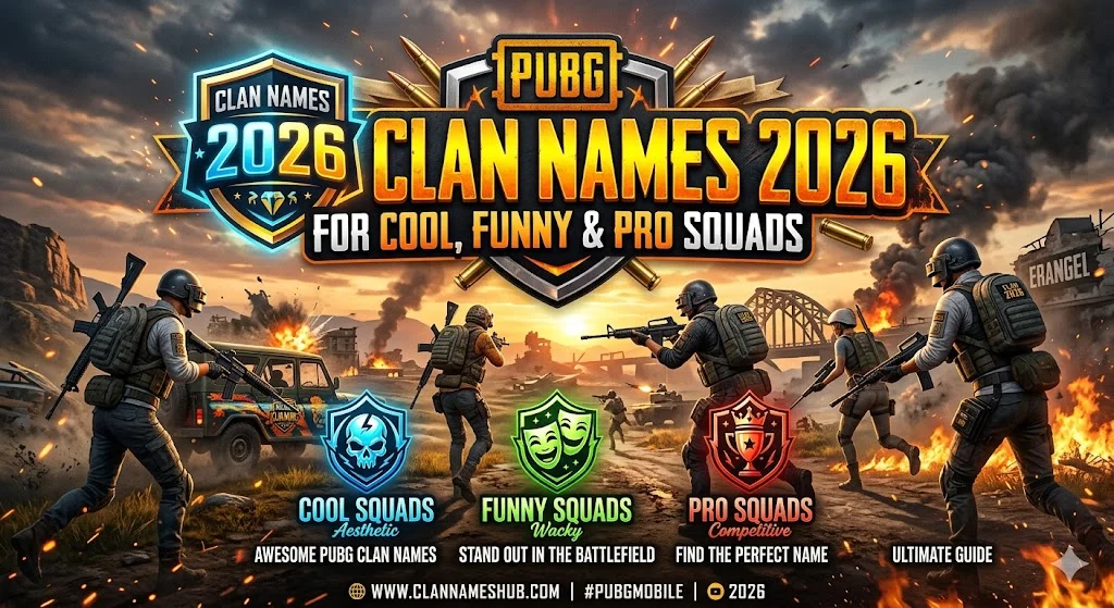 ⚔️ Cool PUBG Clan Names That Instantly Stand Out