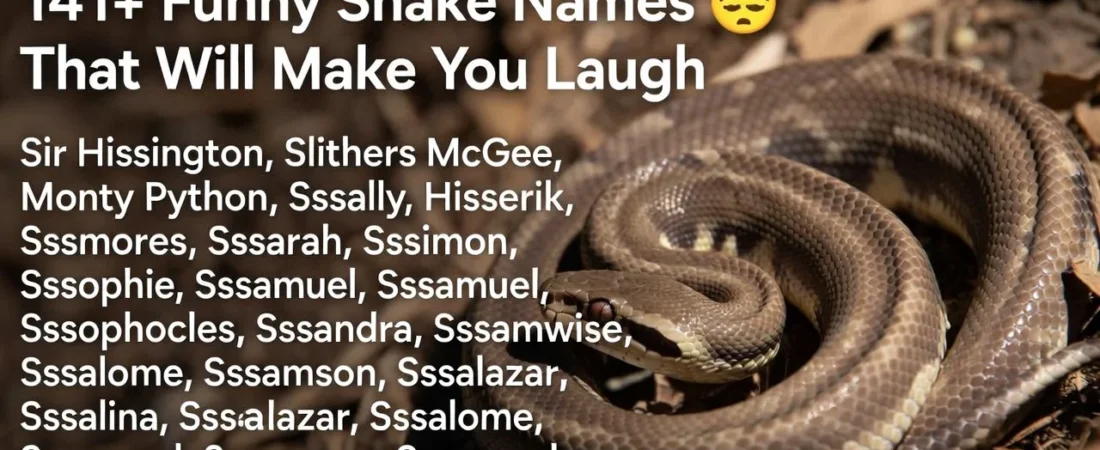141+Funny Snake Names That Will Make You Laugh 🐍