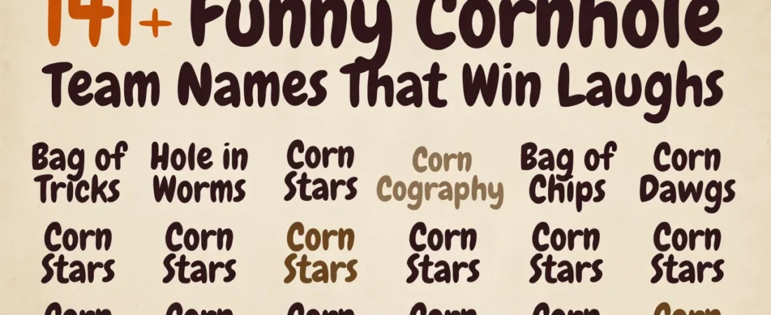141+Funny Cornhole Team Names That Win Laughs