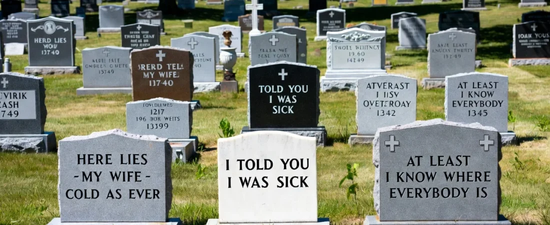 151+Funny Headstone Names That Make You Laugh