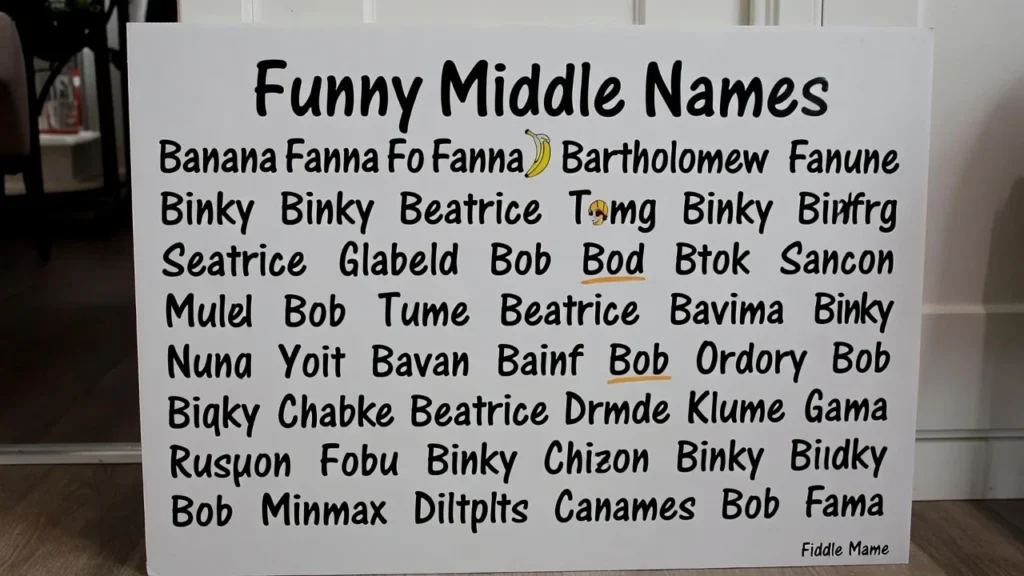 151+Funny Middle Names That Make Everyone Laugh