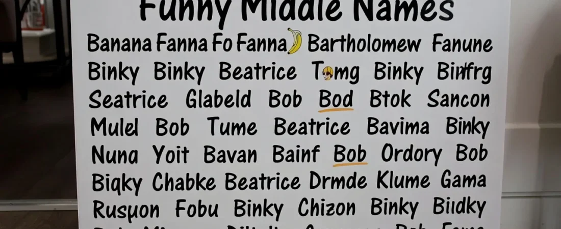 151+Funny Middle Names That Make Everyone Laugh
