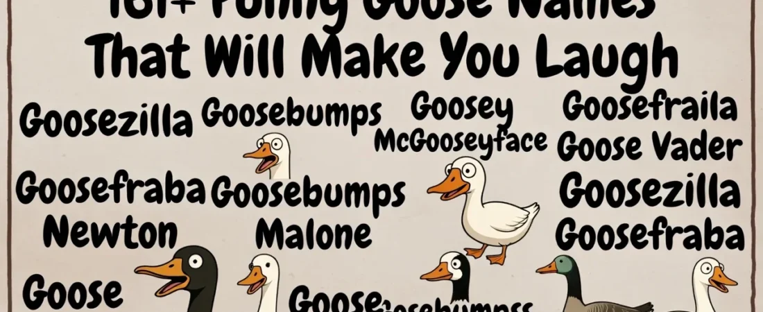 161+Funny Goose Names That Will Make You Laugh