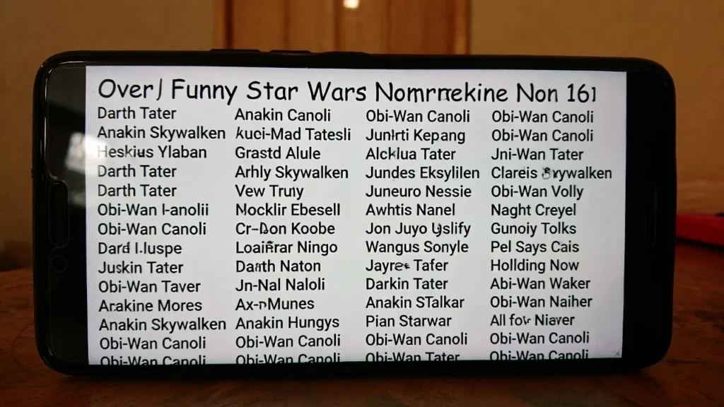 165+Funny Star Wars Names That Will Make You Laugh