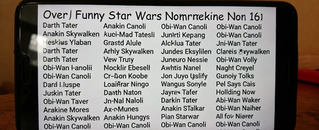 165+Funny Star Wars Names That Will Make You Laugh