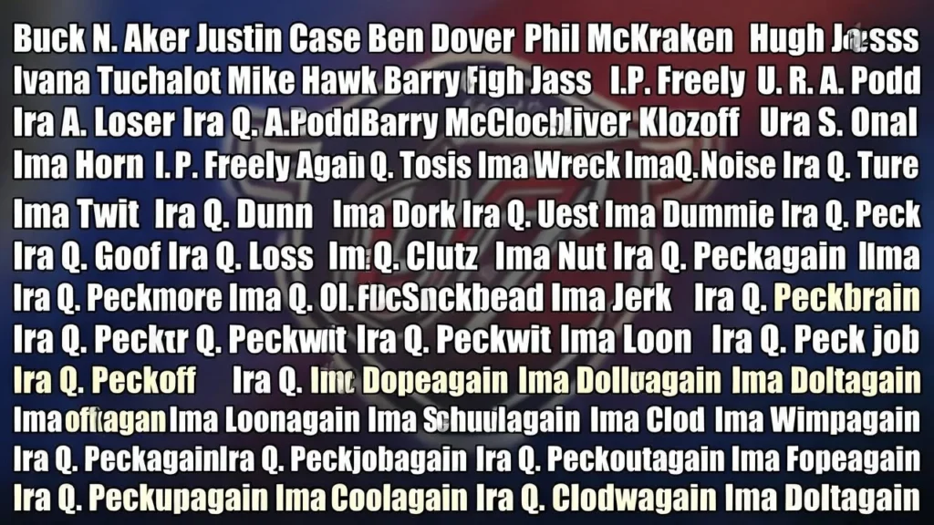 Funny College Football Player Names