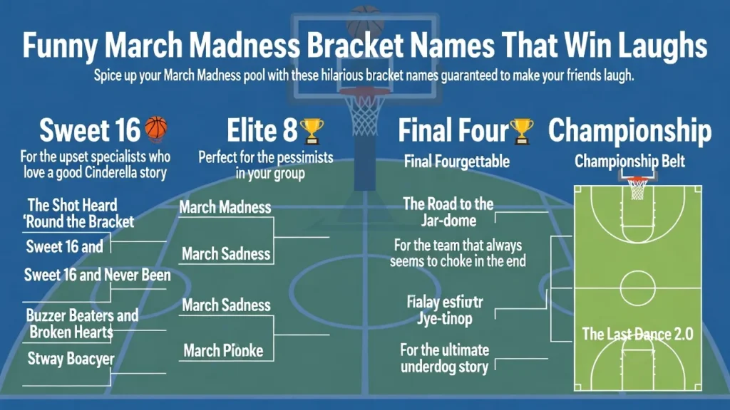 Funny March Madness Bracket Names That Win Laughs