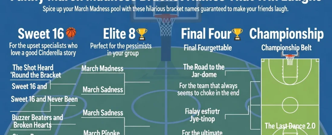 Funny March Madness Bracket Names That Win Laughs