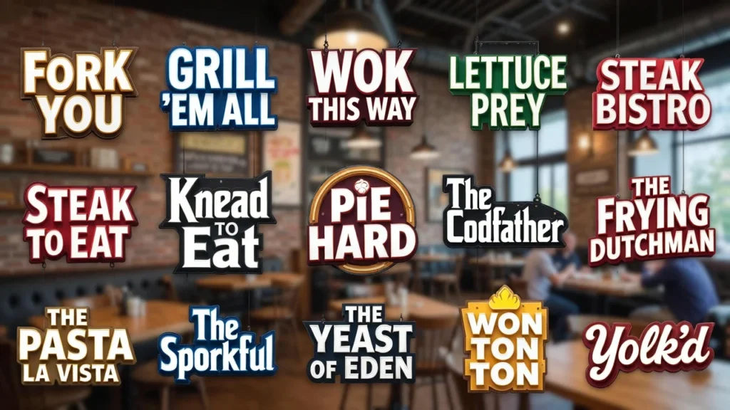 Funny Restaurant Names That Make Customers Laugh