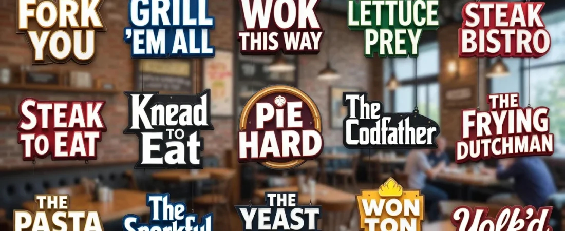 142+Funny Restaurant Names That Make Customers Laugh