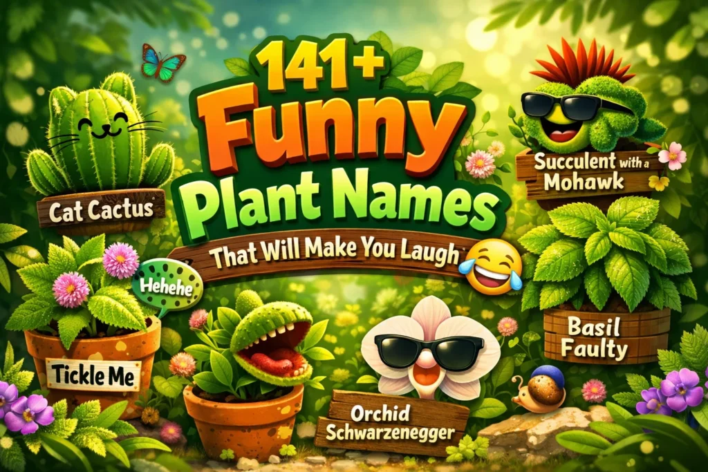 141+Funny Plant Names That Will Make You Laugh 🌿😂