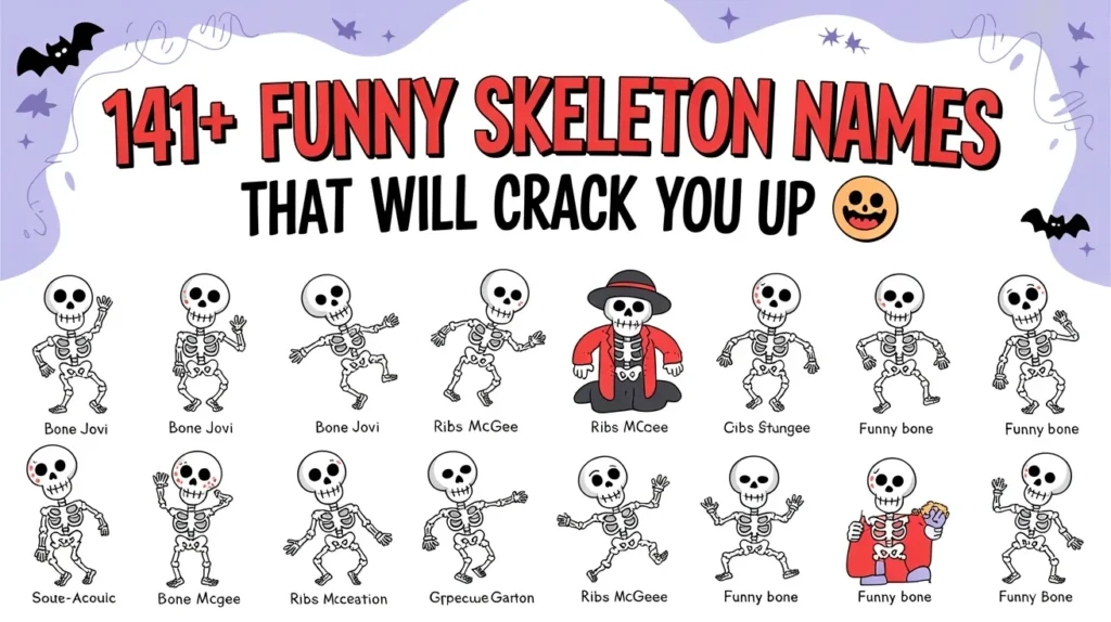 141+Funny Skeleton Names That Will Crack You Up 💀