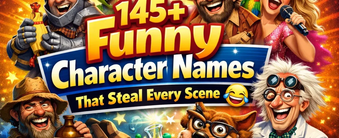 145+Funny Character Names That Steal Every Scene 😂