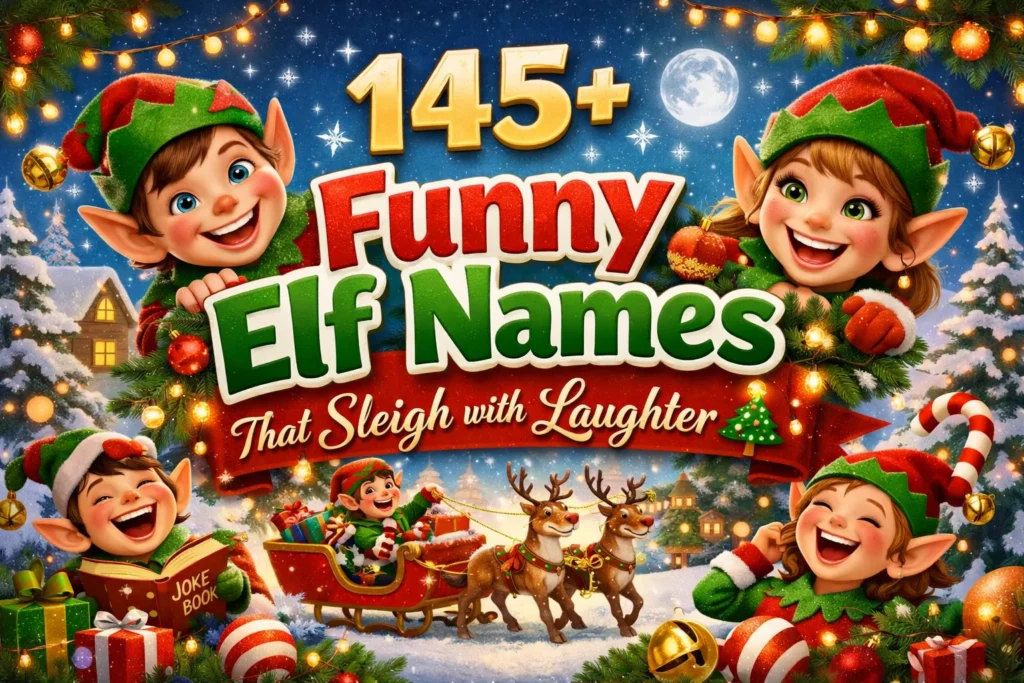 145+Funny Elf Names That Sleigh with Laughter 🎄