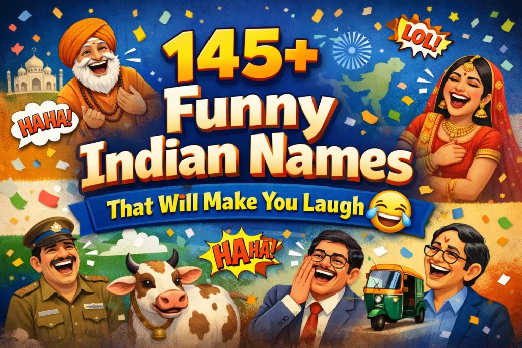 145+Funny Indian Names That Will Make You Laugh 😂