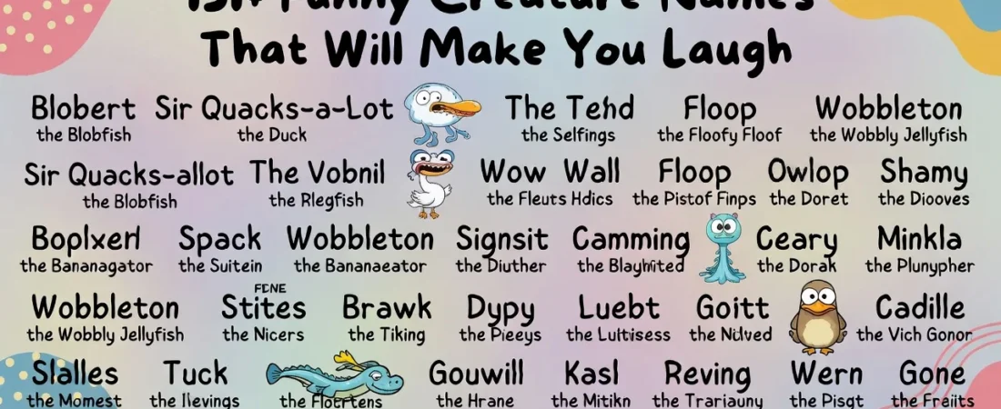 151+Funny Creature Names That Will Make You Laugh