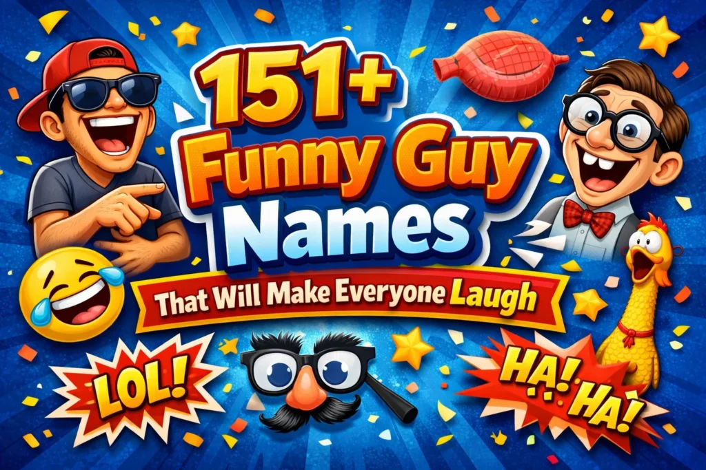 151+Funny Guy Names That Will Make Everyone Laugh