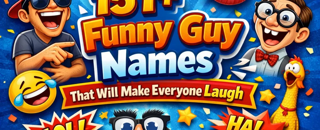 151+Funny Guy Names That Will Make Everyone Laugh