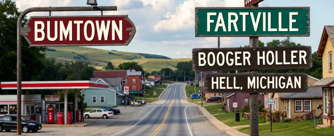 165+Funny Names For Towns In America That Make You Laugh