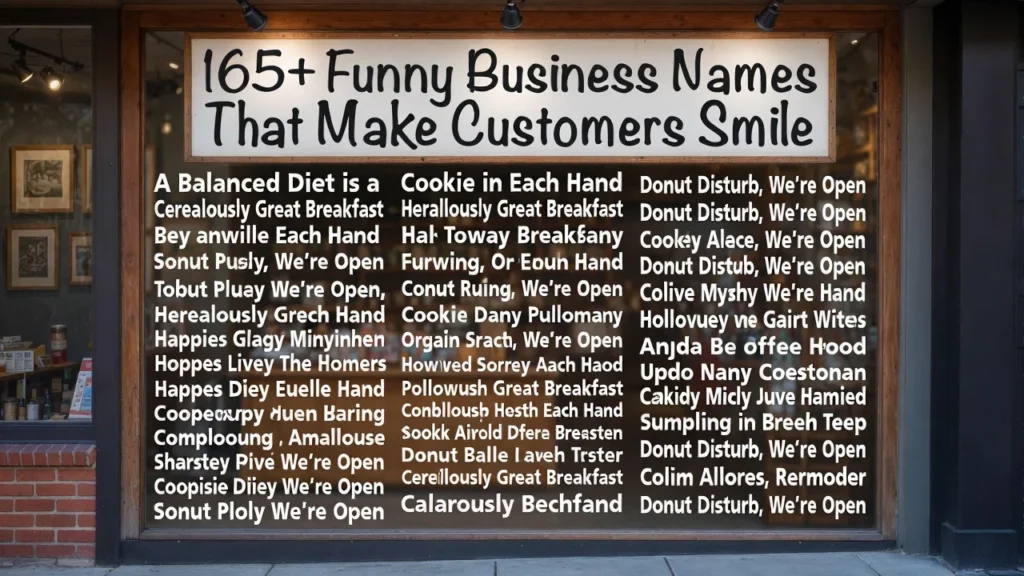 165+Funny Business Names That Make Customers Smile