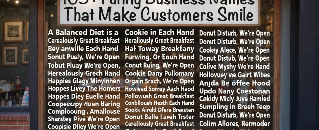 165+Funny Business Names That Make Customers Smile
