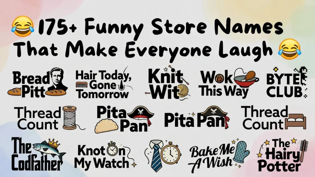 175+Funny Store Names That Make Everyone Laugh π