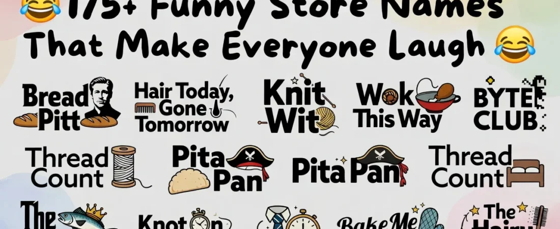 175+Funny Store Names That Make Everyone Laugh ๐