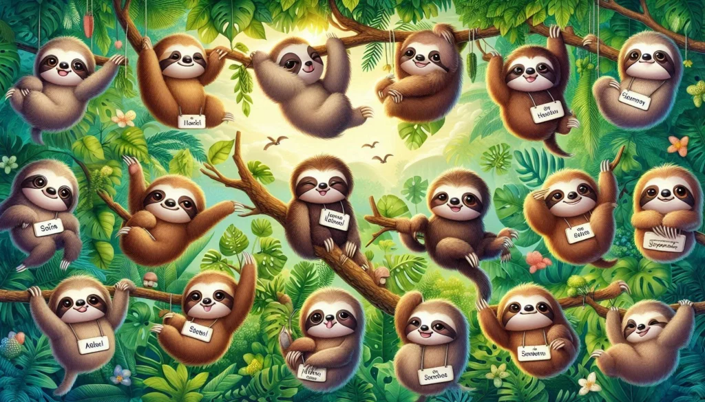 205+Funny Sloth Names That Are Pure Lazy Gold