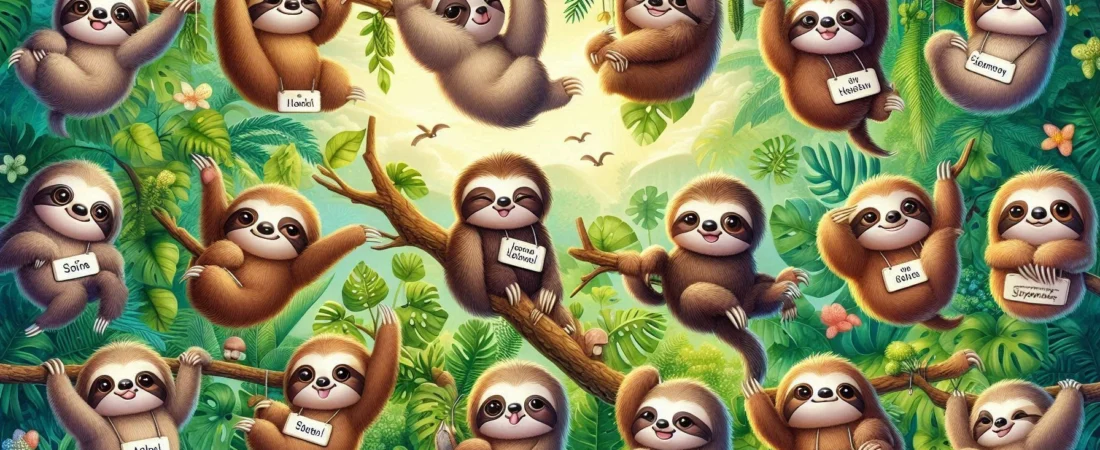 205+Funny Sloth Names That Are Pure Lazy Gold