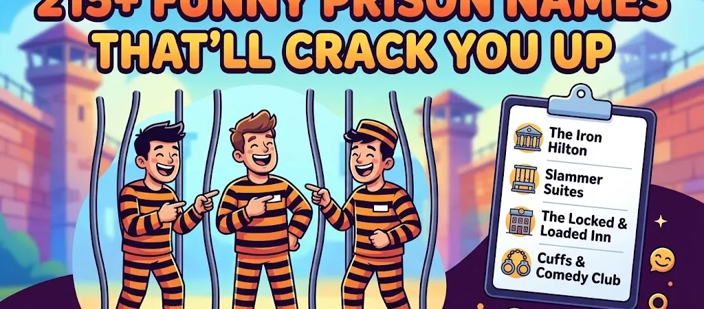 215+Funny Prison Names That’ll Crack You Up