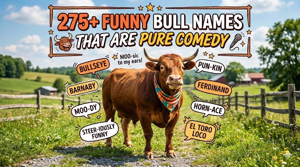 275+ Funny Bull Names That Are Pure Comedy