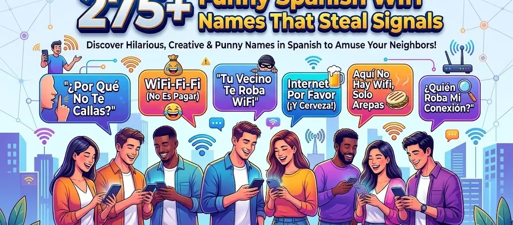 275+Funny Spanish Wifi Names That Steal Signals