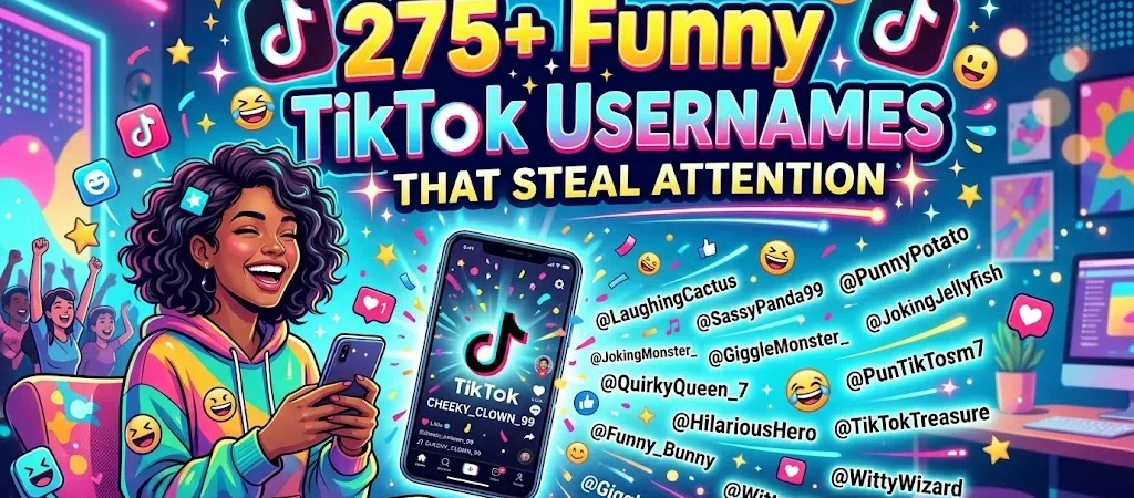 275+Funny TikTok Usernames That Steal Attention