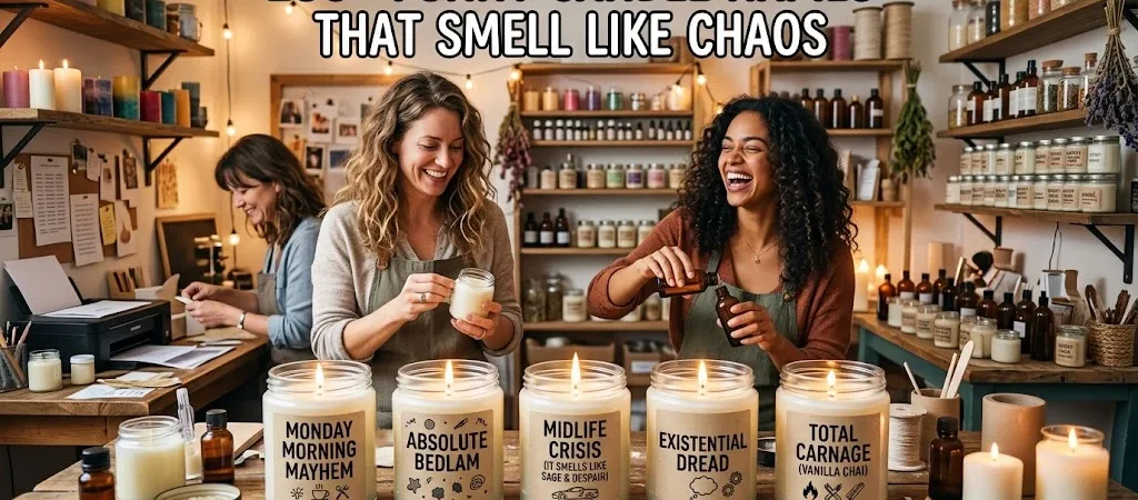 280+ Funny Candle Names That Smell Like Chaos