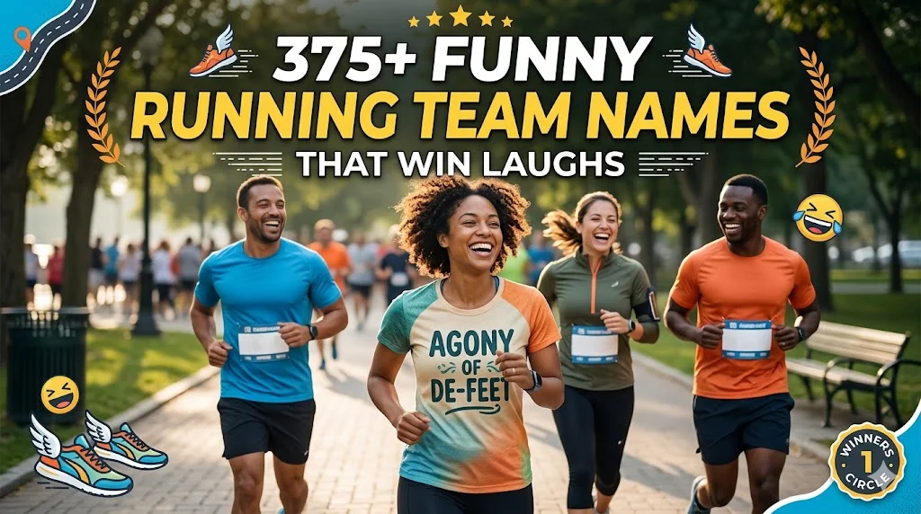 375+ Funny Running Team Names That Win Laughs