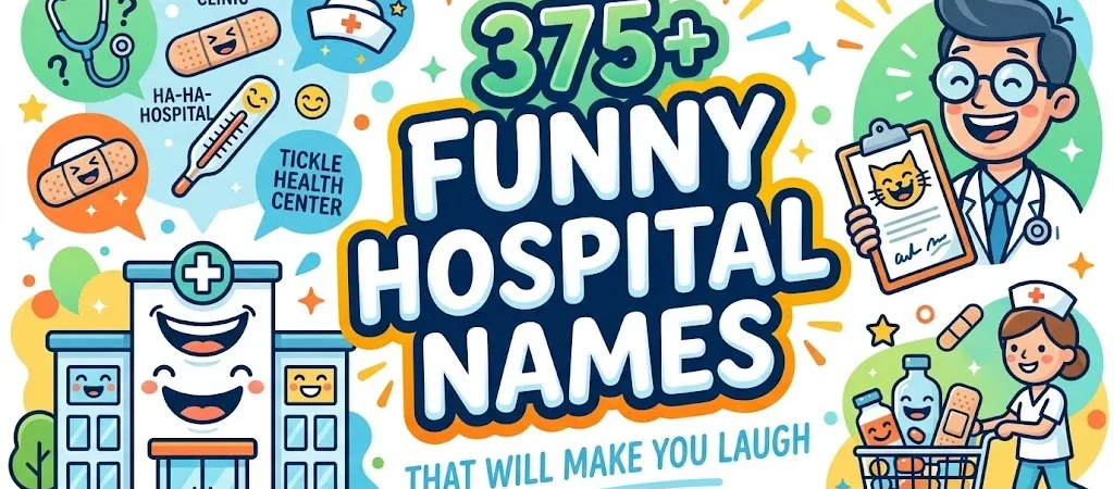 375+Funny Hospital Names That Will Make You Laugh