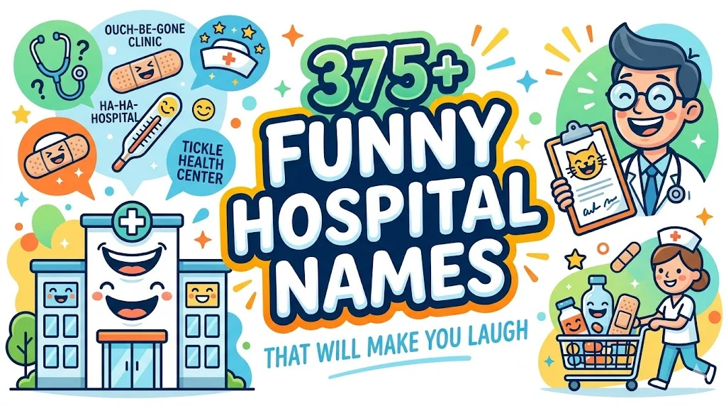 375+Funny Hospital Names That Will Make You Laugh
