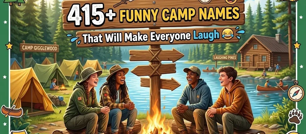 415+Funny Camp Names That Will Make Everyone Laugh 😂