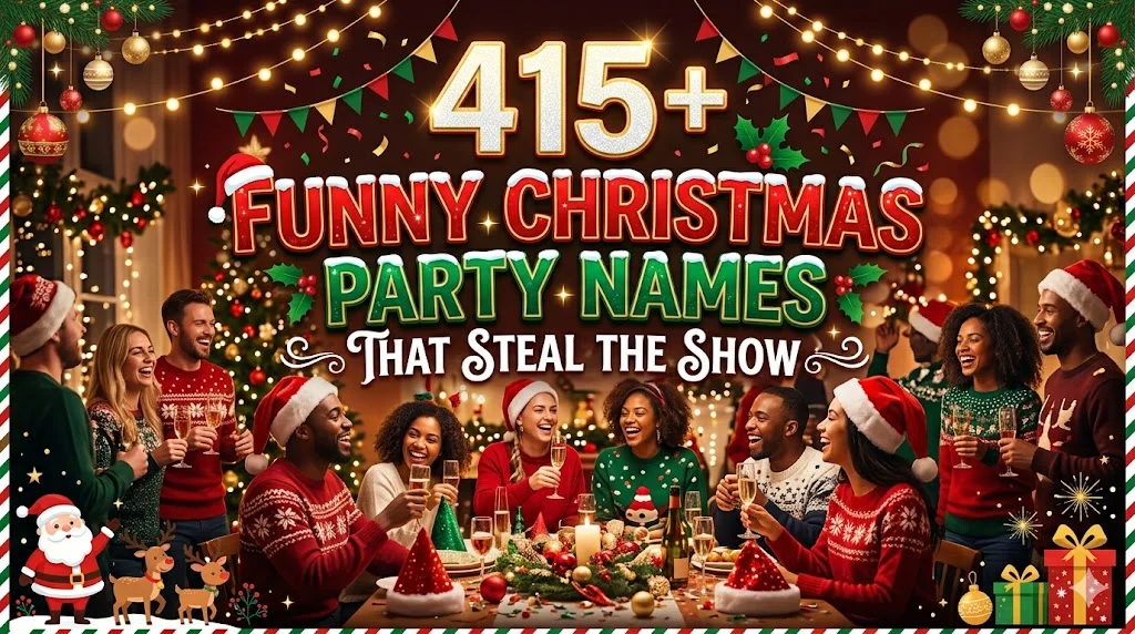 415+Funny Christmas Party Names That Steal the Show
