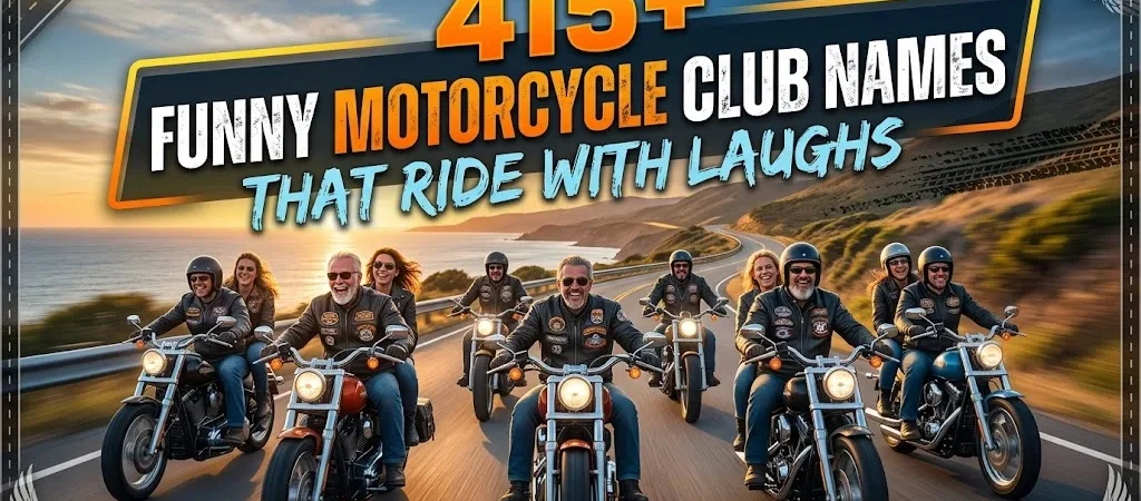 415+Funny Motorcycle Club Names That Ride with Laughs