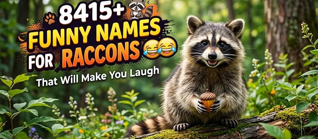415+Funny Names For Raccoons That Will Make You Laugh 😂