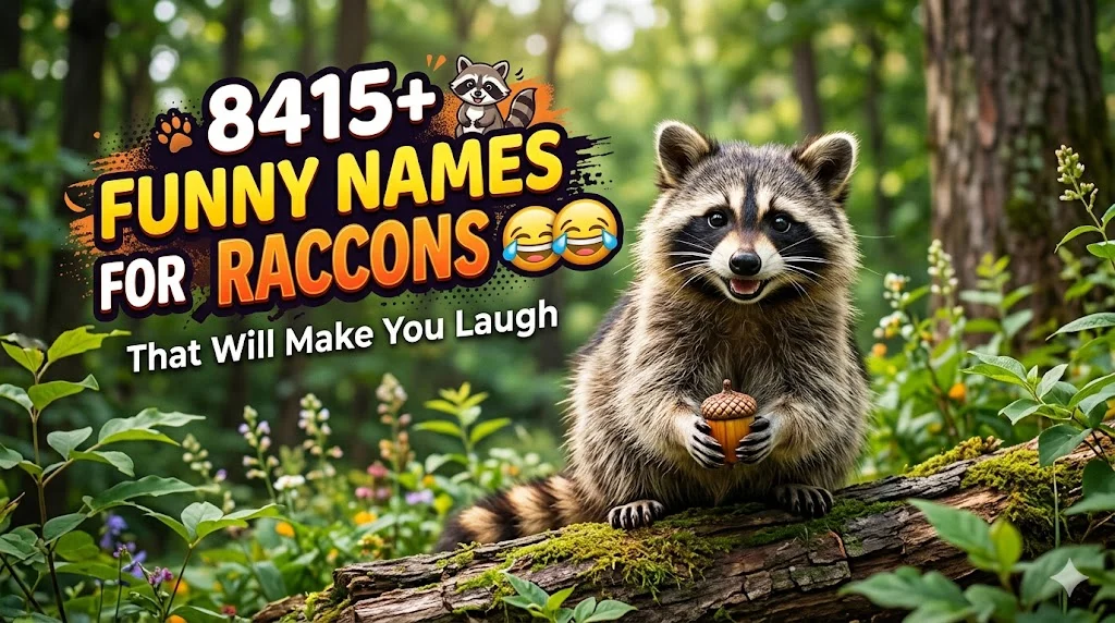 415+Funny Names For Raccoons That Will Make You Laugh 😂