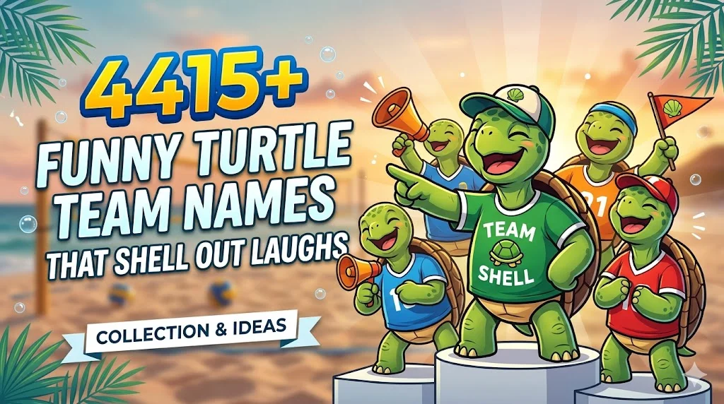 415+Funny Turtle Team Names That Shell Out Laughs