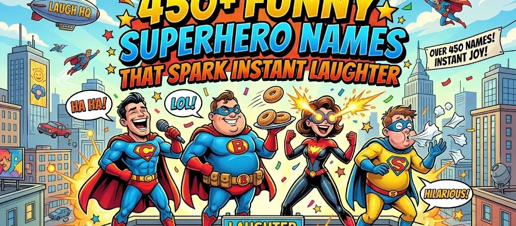 450+Funny Superhero Names That Spark Instant Laughter