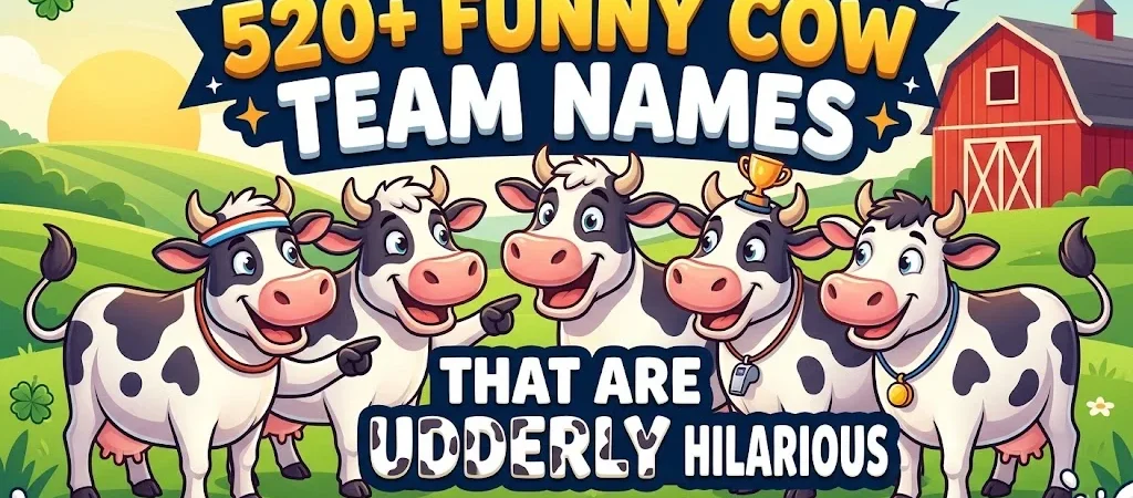 520+ Funny Cow Team Names That Are Udderly Hilarious