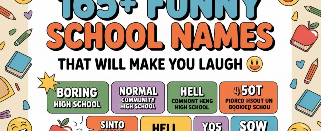 165+Funny School Names That Will Make You Laugh 😂