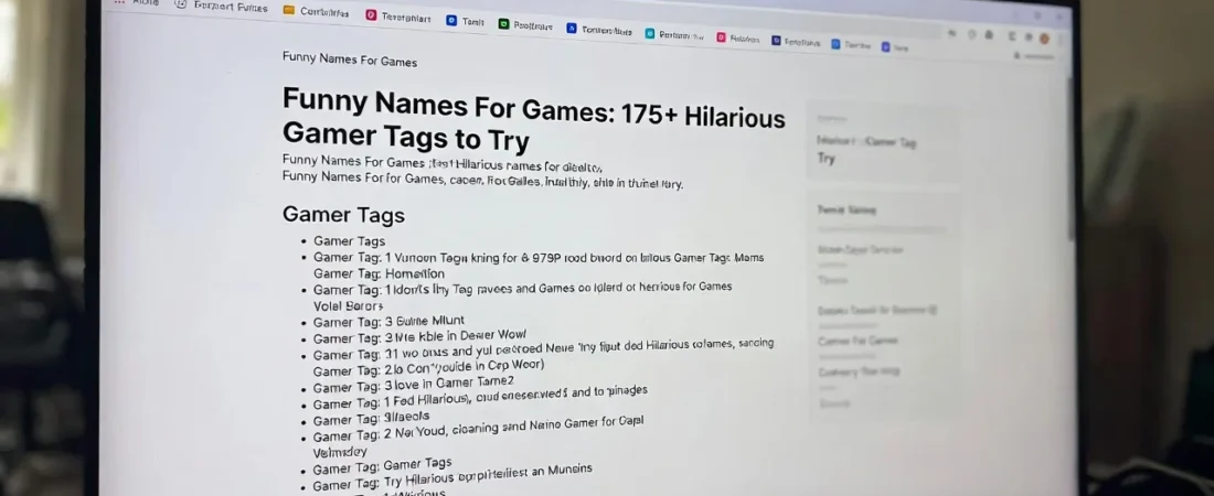 Funny Names For Games: 175+ Hilarious Gamer Tags to Try