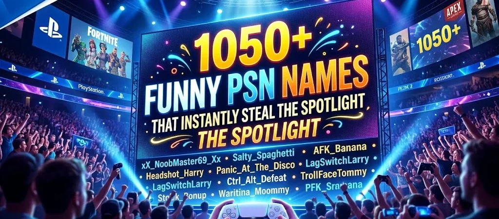 1050+Funny PSN Names That Instantly Steal the Spotlight
