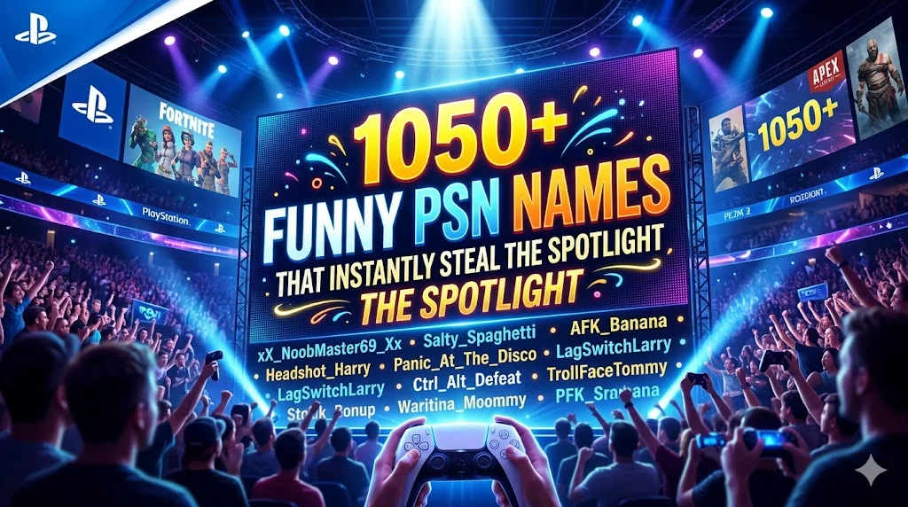 1050+Funny PSN Names That Instantly Steal the Spotlight